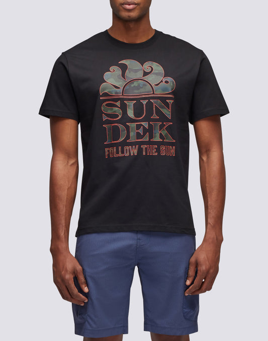 T-SHIRT STAMPA CAMOU FOLLOW THE SUN