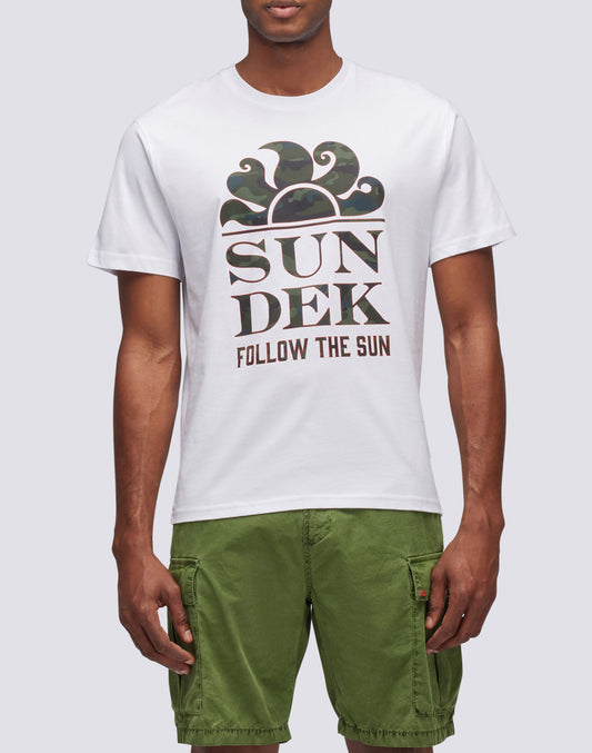 CAMOU FOLLOW THE SUN PRINT T-SHIRT