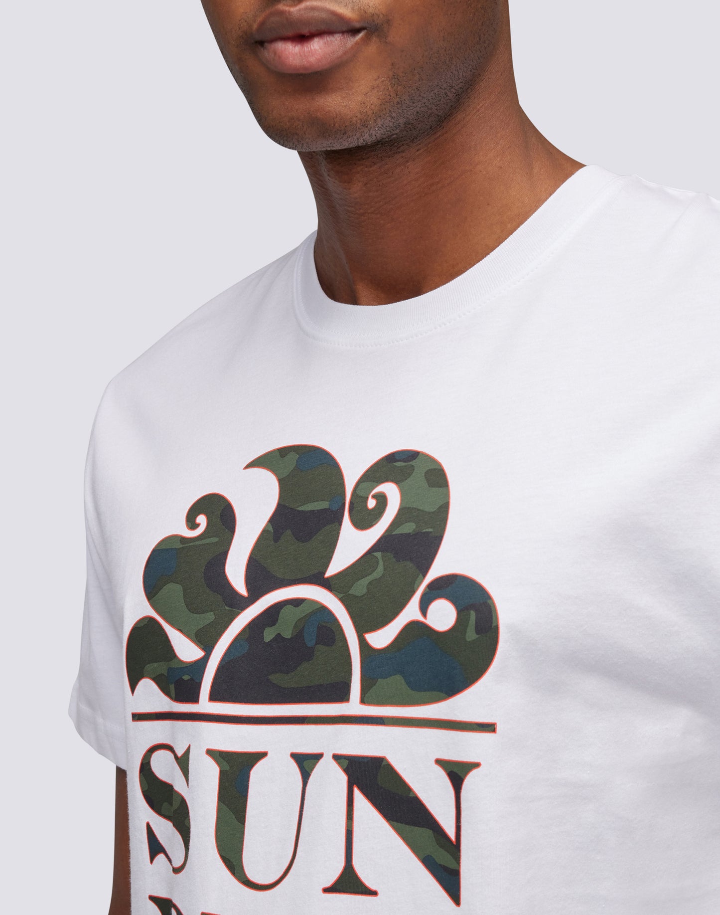 CAMOU FOLLOW THE SUN PRINT T-SHIRT