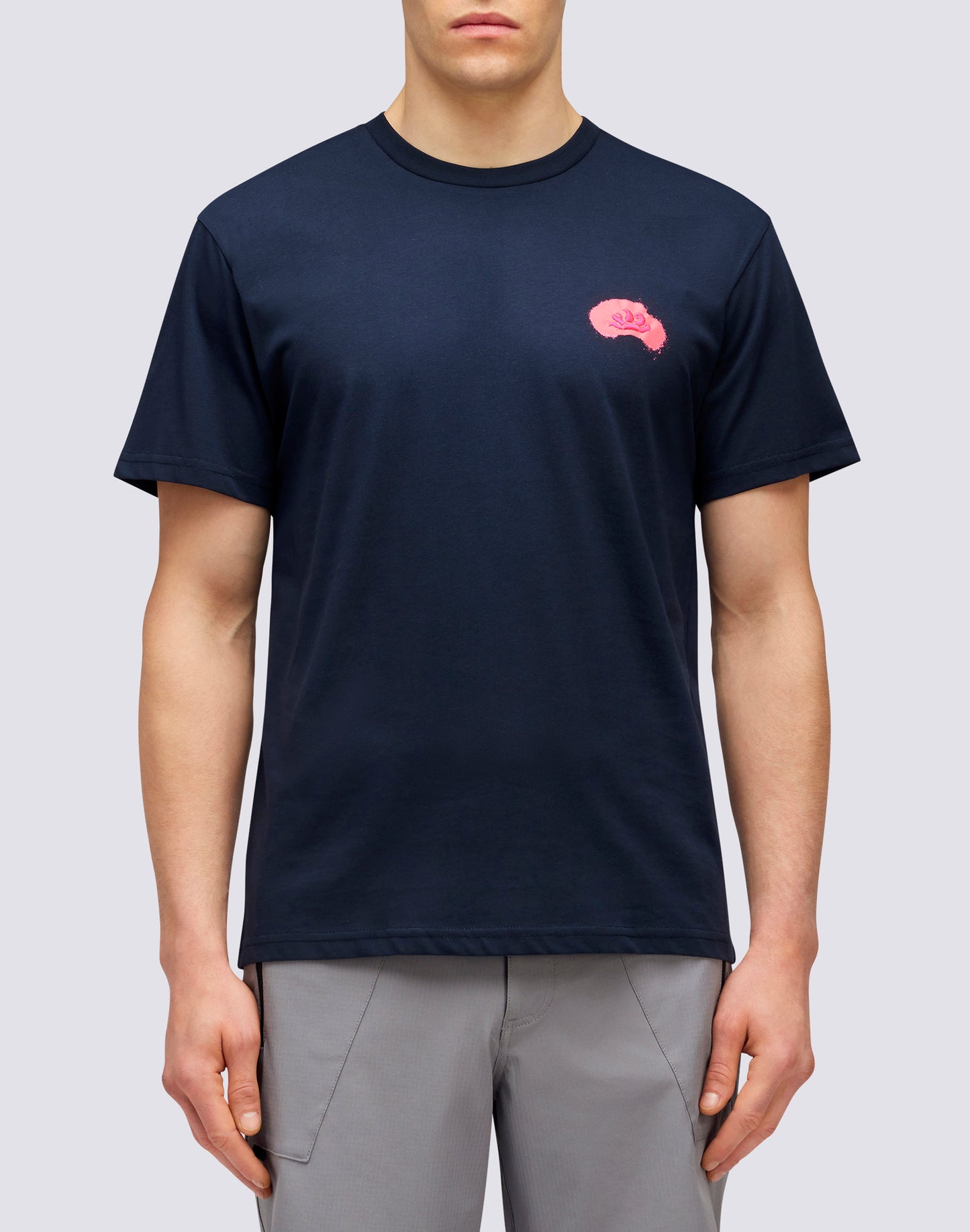 SOLID COLOR T-SHIRT WITH LOGO