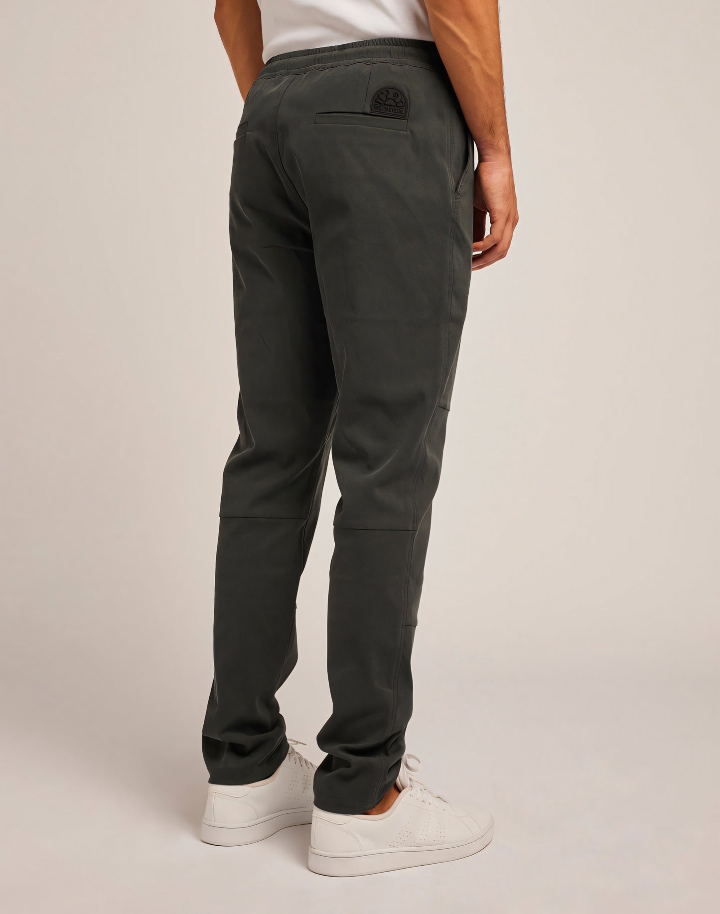 SEMI-STRETCH COTTON NYLON TROUSERS