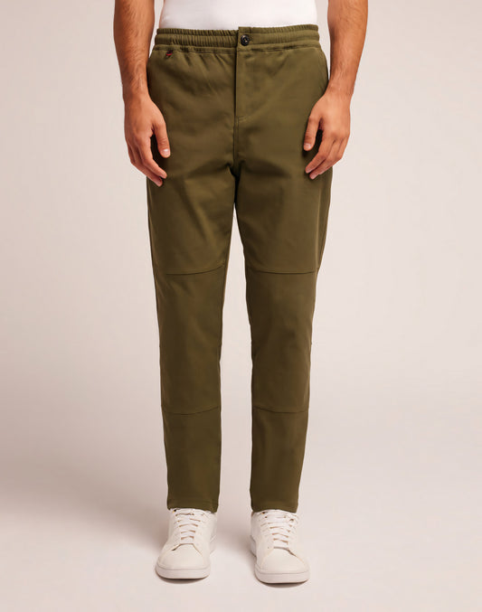 SEMI-STRETCH COTTON NYLON TROUSERS