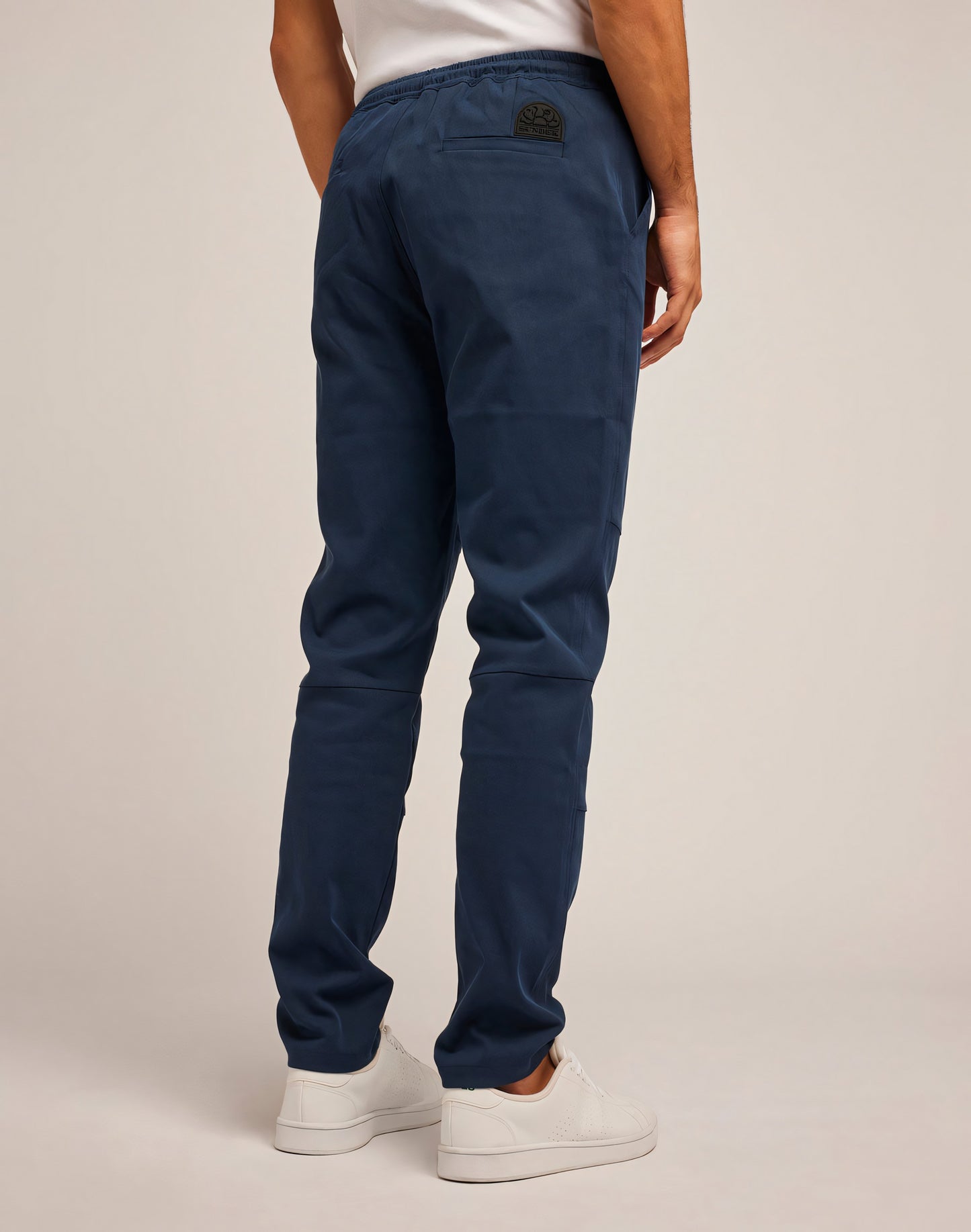 SEMI-STRETCH COTTON NYLON TROUSERS