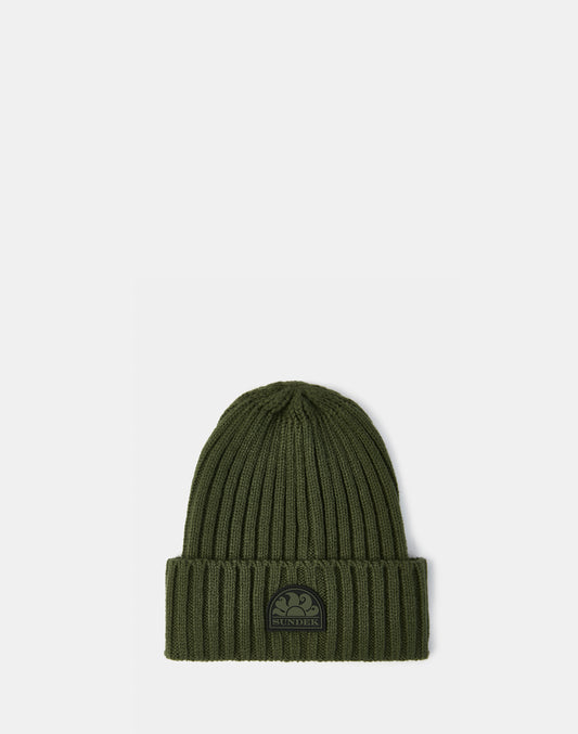 RIBBED HAT WITH LOGO