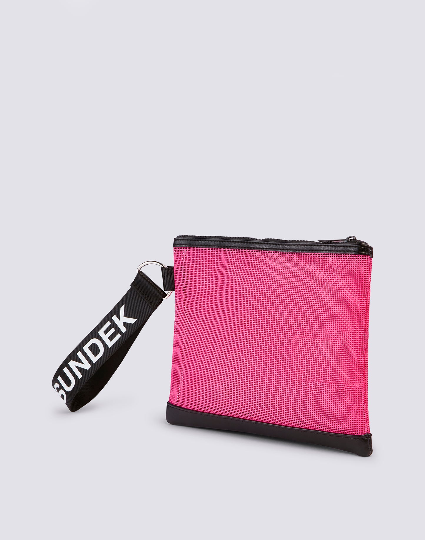 MINI CLUTCH IN MESH WITH LOGO