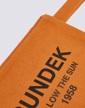 CLUTCH IN COTTON CANVAS STONE WASHED