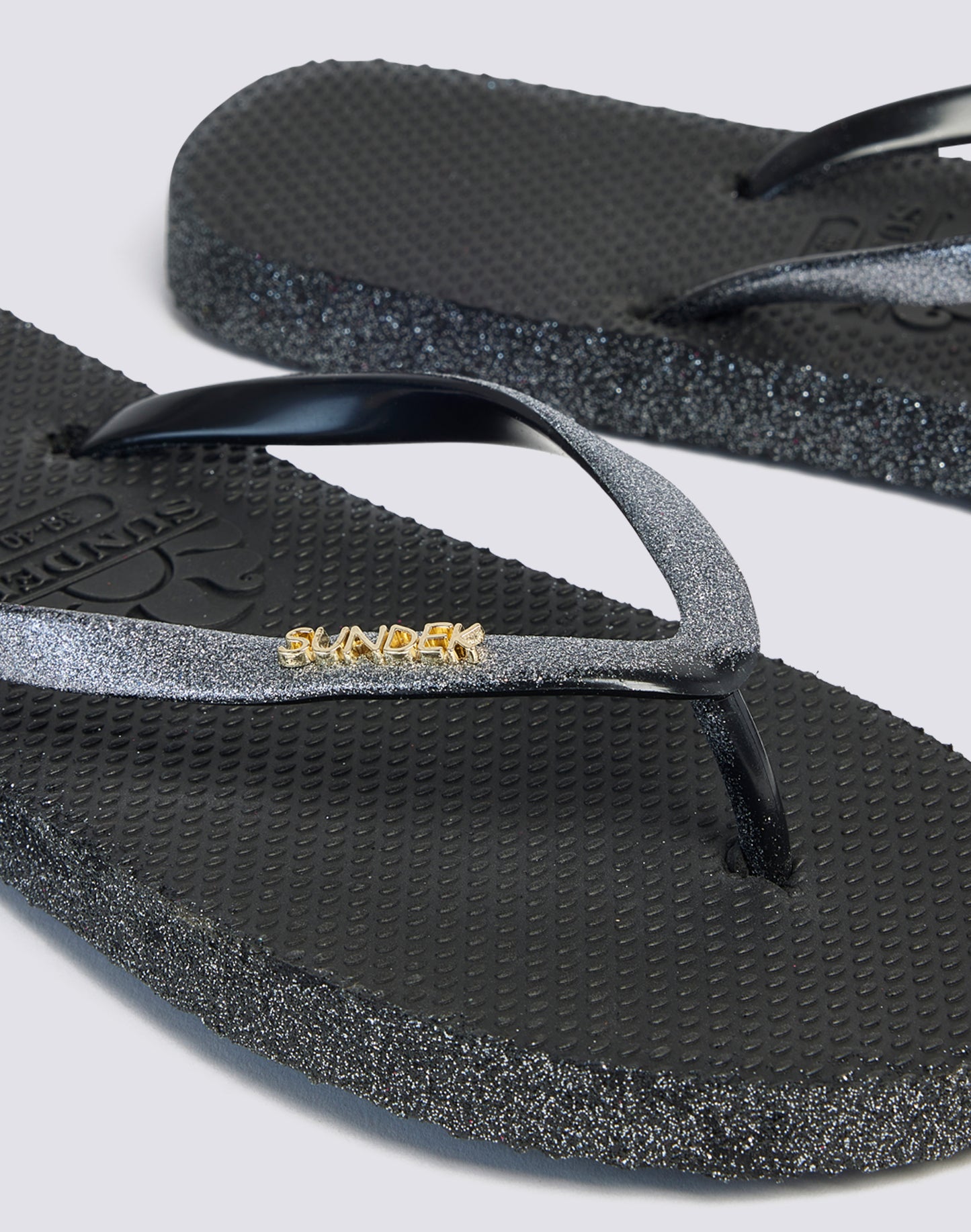 RUBBER FLIP-FLOPS WITH GLITTER