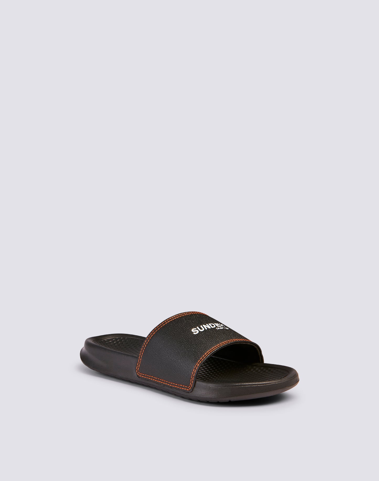BAND SANDALS WITH CONTRASTING STITCHING