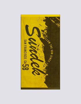 JACQUARD BEACH TOWEL WITH MAXI LOGO