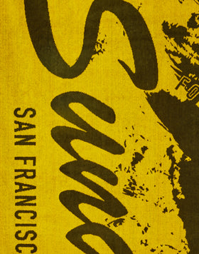 JACQUARD BEACH TOWEL WITH MAXI LOGO