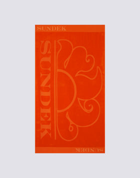 JACQUARD BEACH TOWEL WITH LOGO