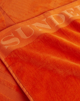 JACQUARD BEACH TOWEL WITH LOGO