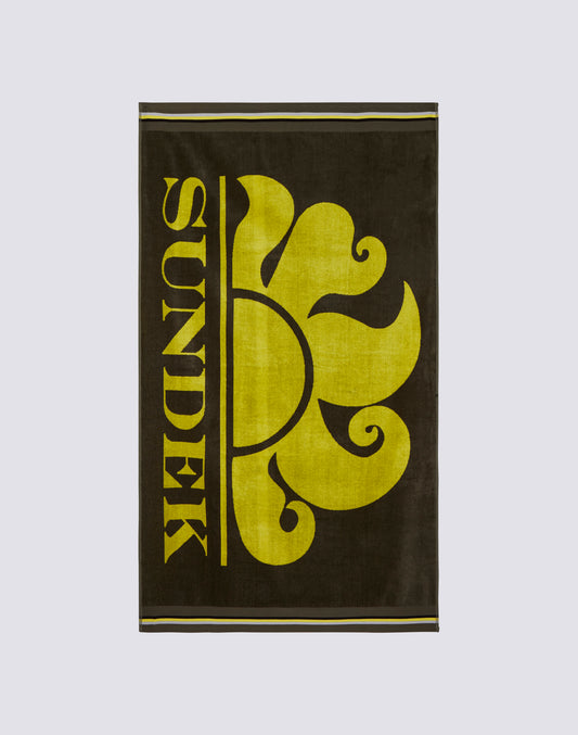 NEW CLASSIC - JACQUARD BEACH TOWEL WITH LOGO