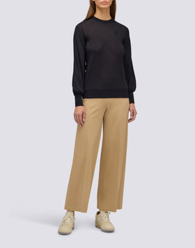 PANTALON LONG EN SERGÉ POUR FEMME