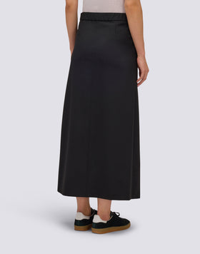 LONG SKIRT IN POLY VISCOSE TWILL