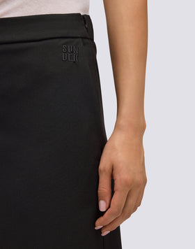 LONG SKIRT IN POLY VISCOSE TWILL