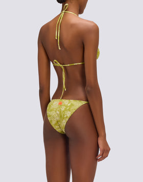 JENNIFER - HIBI PAISLEY PRINT TRIANGLE BIKINI TOP