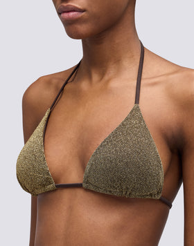 JENNIFER TOP A TRIANGOLO IN LUREX