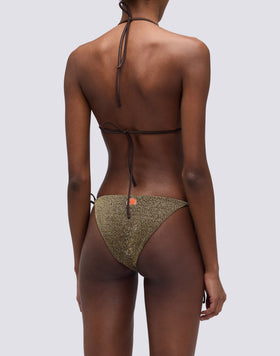 JENNIFER TOP A TRIANGOLO IN LUREX