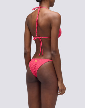 JENNIFER - HAUT TRIANGLE EN ÉPONGE AVEC LACETS RÉGLABLES