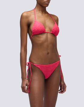 JENNIFER - HAUT TRIANGLE EN ÉPONGE AVEC LACETS RÉGLABLES