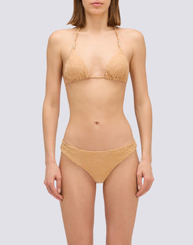 JENNIFER - HAUT TRIANGLE EN ÉPONGE AVEC LACETS RÉGLABLES