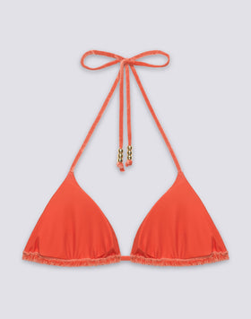 JENNIFER - BIKINI TOP A TRIANGOLO REGOLABILE IN VELLUTO