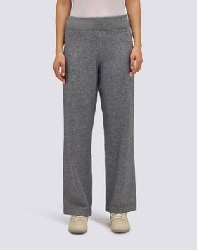 PANTALONES DE MUJER DE PUNTO CON LOGOTIPO BORDADO