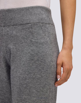 PANTALONES DE MUJER DE PUNTO CON LOGOTIPO BORDADO