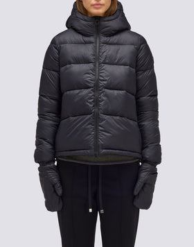 PIUMINO CORTO DA DONNA IMBOTTITO CON CAPPUCCIO