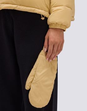 DOUDOUNE COURTE REMBOURRÉE À CAPUCHE POUR FEMME