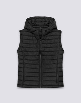 GILET PIUMINO DONNA CON CAPPUCCIO