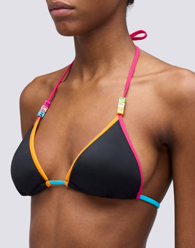 SAKI - TOP TRIANGULAR CON RIBETE