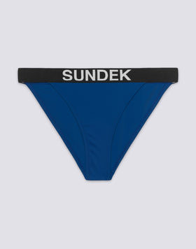 SARITA - SLIP À COUPE ÉLEVÉE AVEC BANDE ÉLASTIQUE ET LOGO JACQUARD