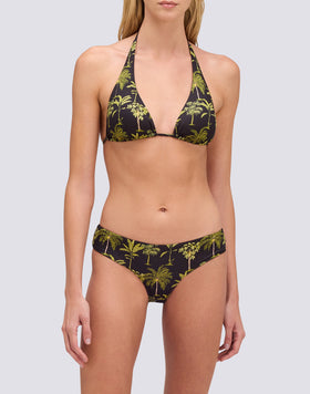 MARISOL - BOTANICAL PRINT TERRY CLOTH CULOTTE BIKINI BOTTOMS