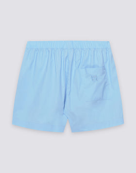SHORTS DONNA A VITA ELASTICATA IN POPELINE DI COTONE