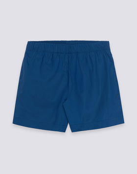 WOMEN'S ELASTICATED WAIST SHORTS IN COTTON POPLIN