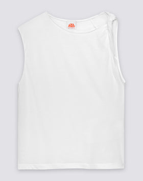WOMEN'S TANK TOP WITH KNOT ON THE SHOULDER