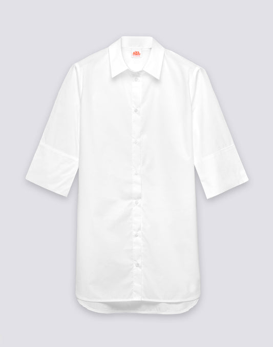 WOMEN'S SHORT POPLIN SHIRT