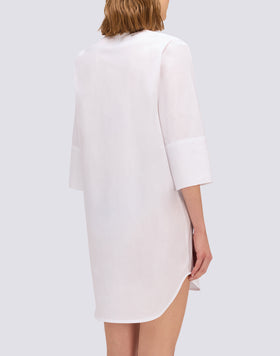 WOMEN'S SHORT POPLIN SHIRT