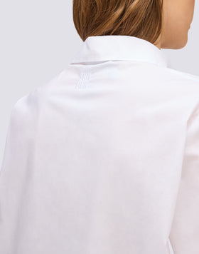 WOMEN'S SHORT POPLIN SHIRT