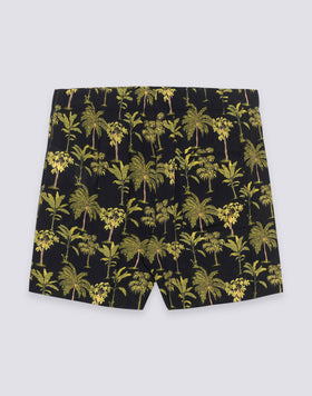 WOMEN'S ELASTICATED WAIST BOTANIC PRINT SHORTS