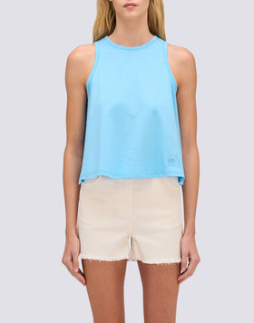 DÉBARDEUR FEMME CROP BOXY FIT