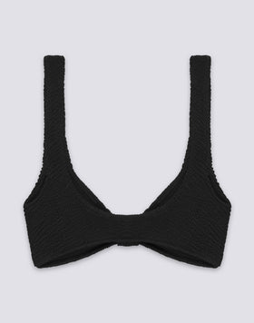 TOP BRA IN TESSUTO GOFFRATO