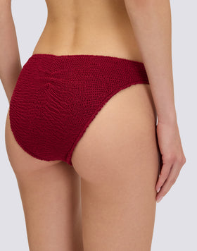 EMBOSSED FABRIC CULOTTE BOTTOMS