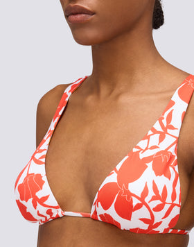 MARVA - HAUT DE BIKINI TRIANGLE AMÉRICAIN IMPRIMÉ PATCHY FLOWERS