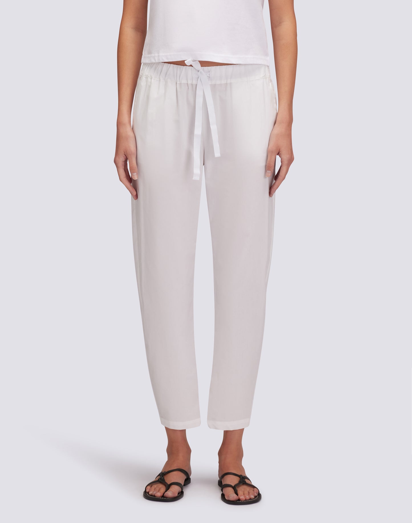 POPLIN LONG TROUSERS