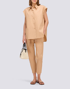 PANTALONI LUNGHI IN POPELINE