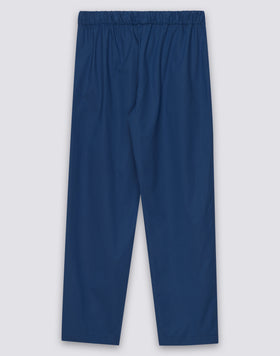 WOMEN'S LONG CIGARETTE TROUSERS IN POPLIN COTTON