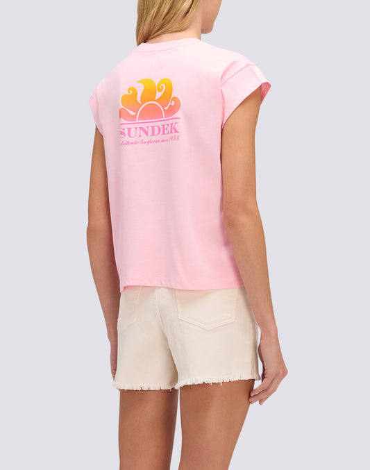 WOMEN'S T-SHIRT WITH GRADIENT PRINT